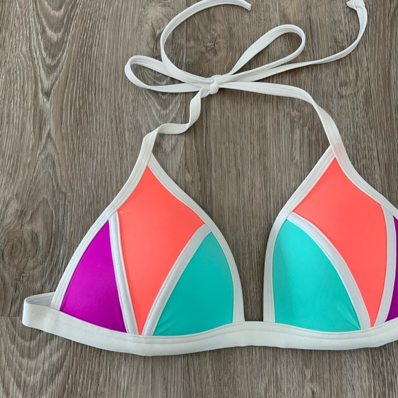 PINK VICTORIA SECRET Triangle Bikini Top Size M - Picture 2 of 5